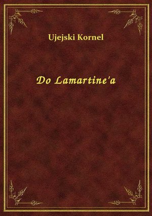 Do Lamartine'a – ebook