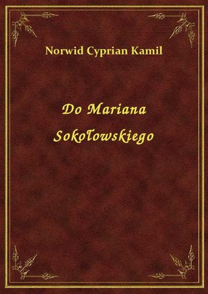 Do Mariana Sokołowskiego – ebook