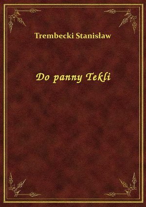 Do panny Tekli – ebook