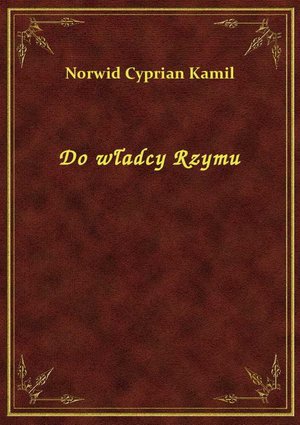 Do władcy Rzymu – ebook