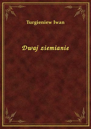 Dwaj ziemianie – ebook