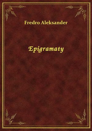 Epigramaty – ebook
