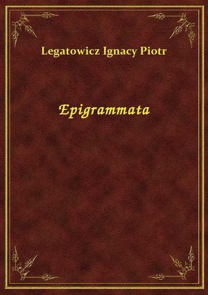 Epigrammata – ebook