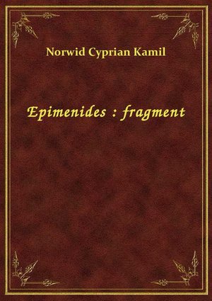 Epimenides : fragment – ebook