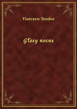 Głosy nocne – ebook