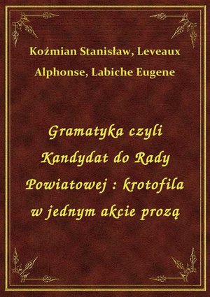Gramatyka czyli Kandydat do Rady Powiatowej : krotofila w jednym akcie prozą – ebook