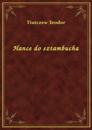 Hance do sztambucha – ebook