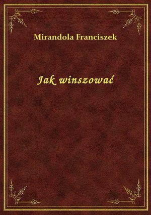 Jak winszować – ebook
