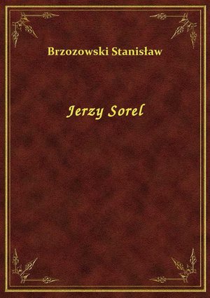 Jerzy Sorel – ebook