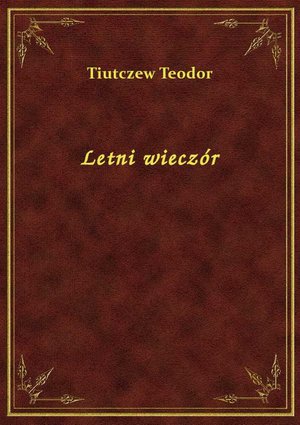 Letni wieczór – ebook