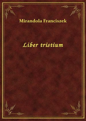 Liber tristium – ebook