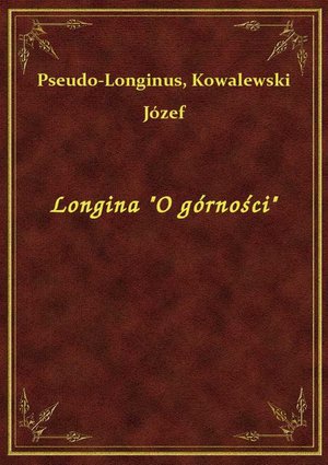 Longina "O górności" – ebook