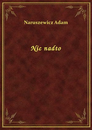 Nic nadto – ebook