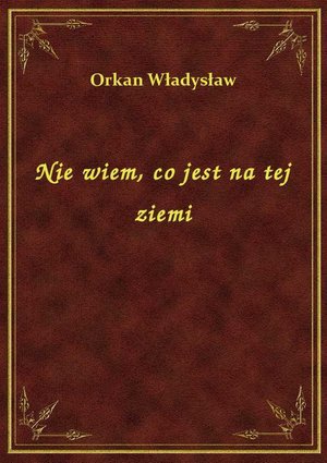 Nie wiem, co jest na tej ziemi – ebook