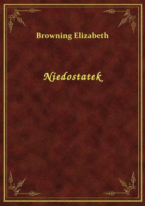 Niedostatek – ebook