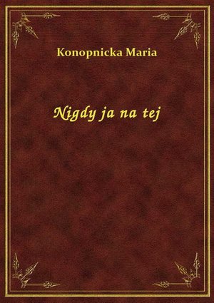 Nigdy ja na tej – ebook