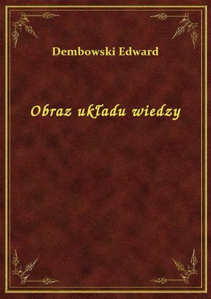 Obraz układu wiedzy – ebook