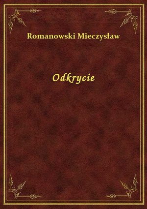 Odkrycie – ebook