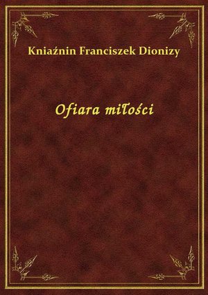 Ofiara miłości – ebook