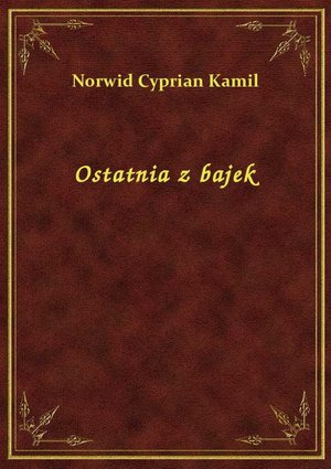Ostatnia z bajek – ebook
