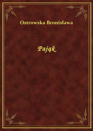Pająk – ebook