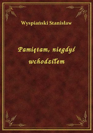 Pamiętam, niegdyś wchodziłem – ebook