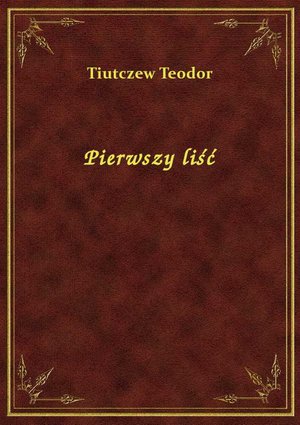 Pierwszy liść – ebook