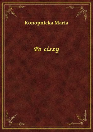 Po ciszy – ebook