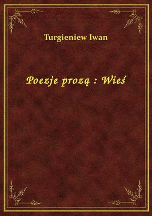 Poezje prozą : Wieś – ebook