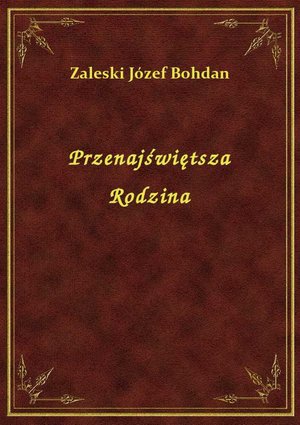 Przenajświętsza Rodzina – ebook