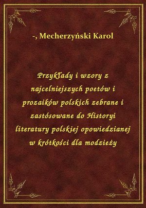 Przykłady i wzory z najcelniejszych poetów i prozaików polskich zebrane i zastósowane do Historyi literatury polskiej opowiedzianej w krótkości dla modzieży – ebook