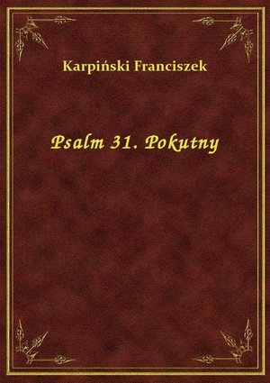 Psalm 31. Pokutny – ebook