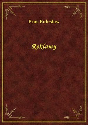 Reklamy – ebook