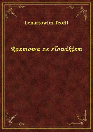 Rozmowa ze słowikiem – ebook