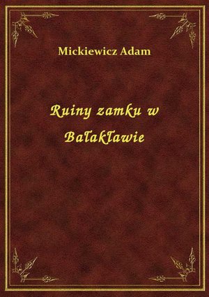 Ruiny zamku w Bałakławie – ebook