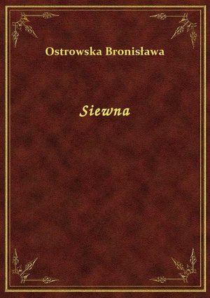 Siewna – ebook