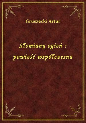 Słomiany ogień : powieść współczesna – ebook