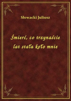 Śmierć, co trzynaście lat stała koło mnie – ebook