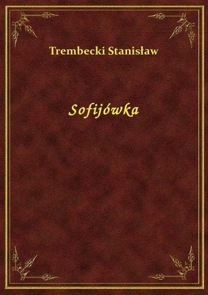 Sofijówka – ebook
