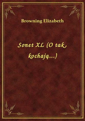 Sonet XL (O tak, kochają...) – ebook