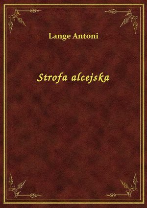 Strofa alcejska – ebook