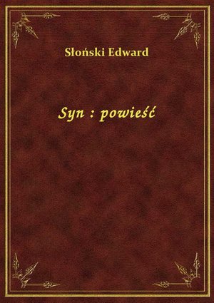 Syn : powieść – ebook