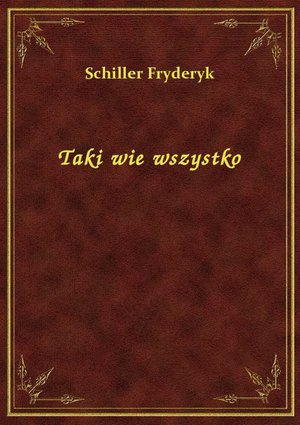 Taki wie wszystko – ebook
