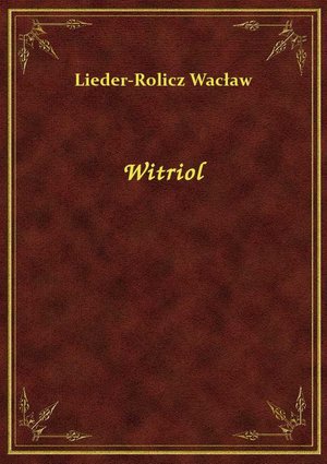 Witriol – ebook