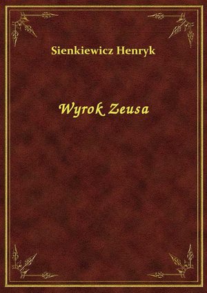 Wyrok Zeusa – ebook