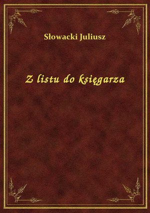 Z listu do księgarza – ebook