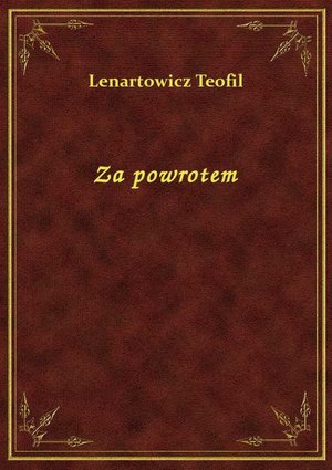 Za powrotem – ebook