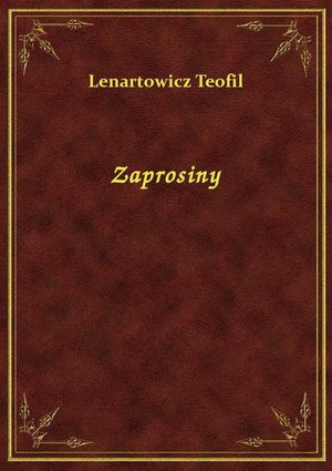Zaprosiny – ebook