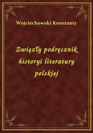 Zwięzły podręcznik historyi literatury polskiej – ebook