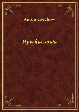 Aptekarzowa – ebook